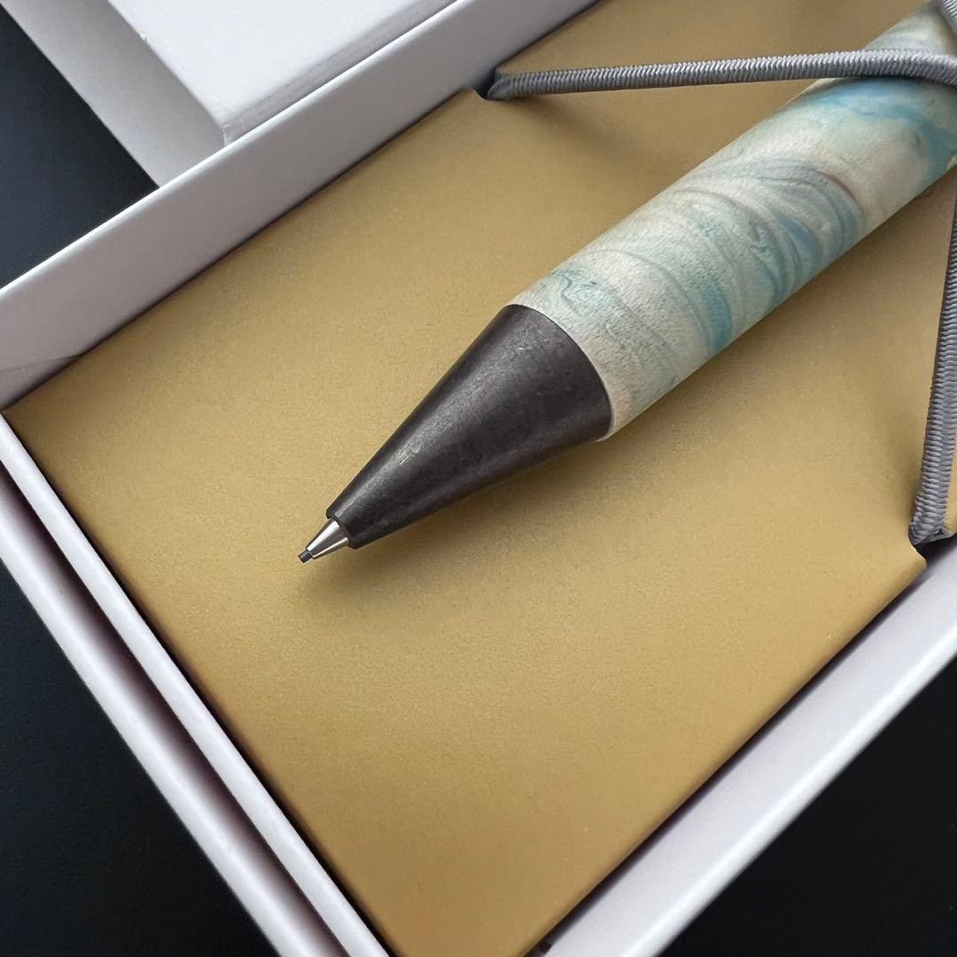 イープラスエム e+m シャープペンシル 0.7mm Marble ゴールド⑧