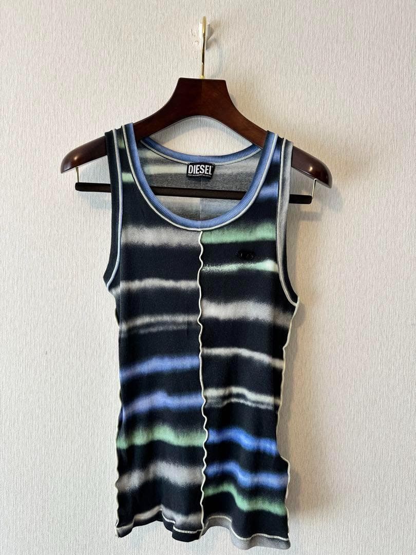 トップス Diesel 22ss Gradation D Logo Tank Top