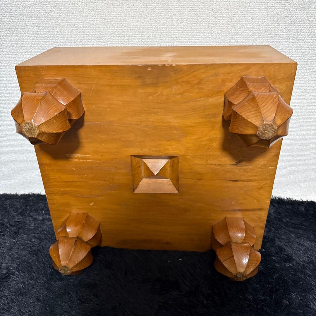 高級 囲碁盤 へそ付き 木製 巨大 足付 45×41 厚さ17cm