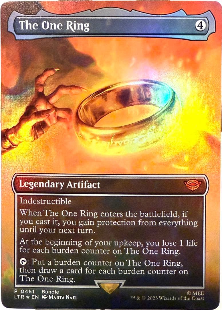 一つの指輪　バンドル　foil 一つの指輪　mtg MTG 一つの指輪 バンドルプロモ 英語foil LTR MTG 一つの指輪 バンドル