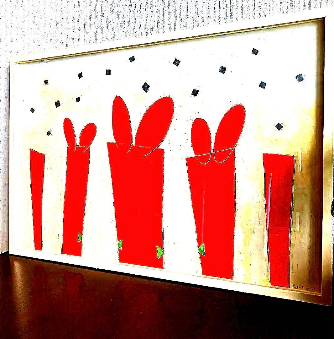 価格交渉あり　希少レア作品　本杉琉氏 作　絵画　油絵　美術品