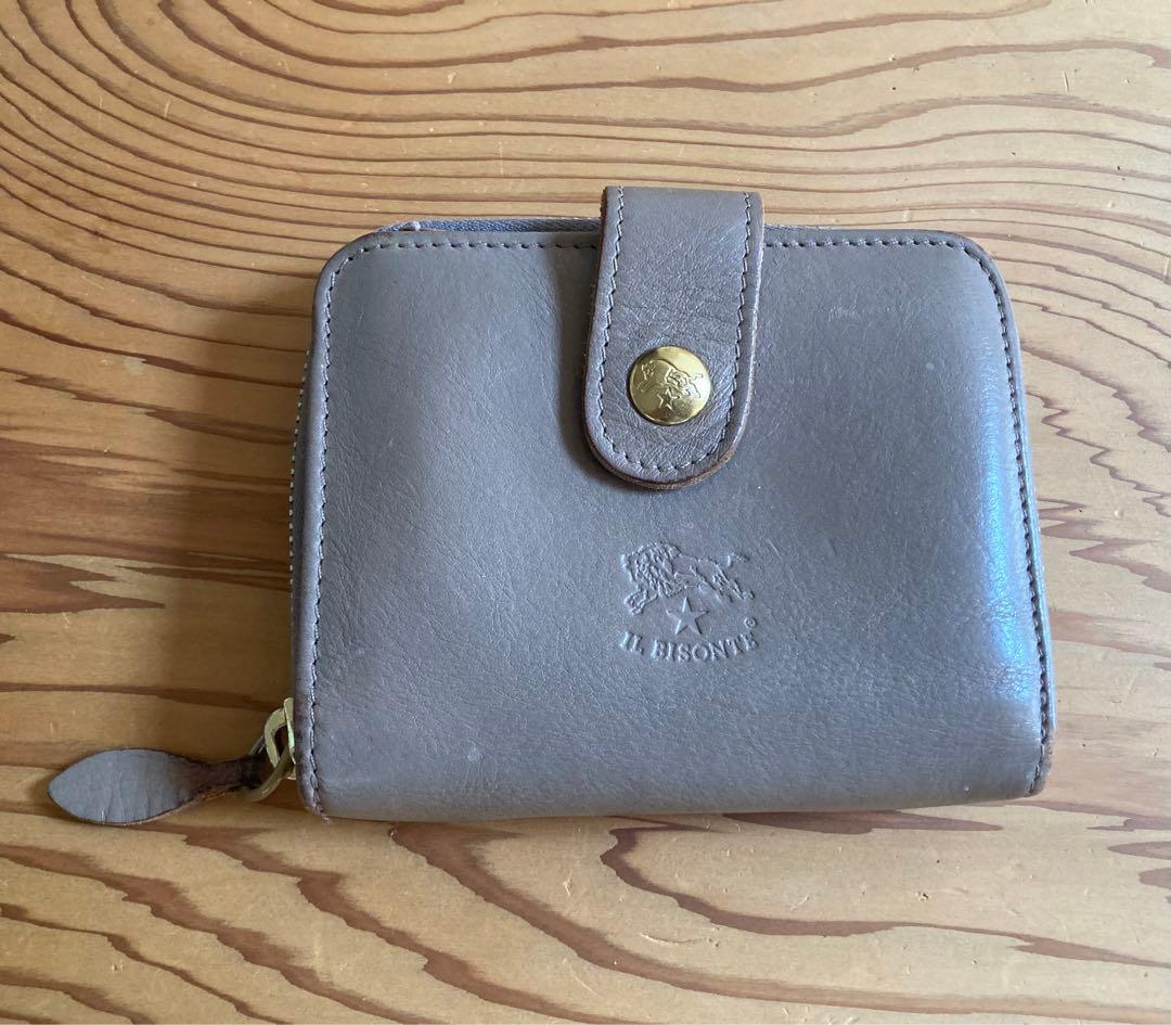 IL BISONTE 二つ折り財布 グレージュ - メルカリ