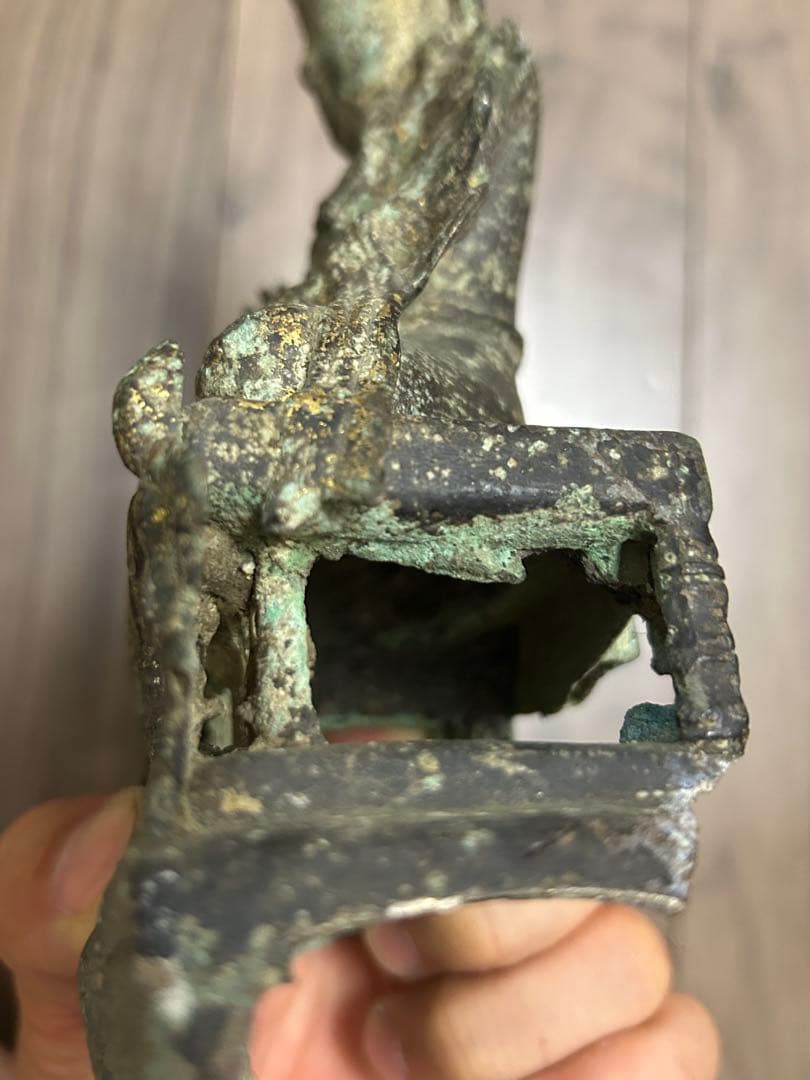 古董 中国明時代 觀音銅像 旧家藏出し - メルカリ