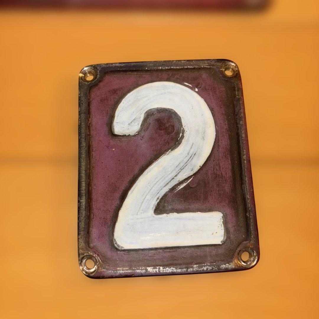 鉄道　製造銘板　三菱電機　三菱重工プレート　ED7539②