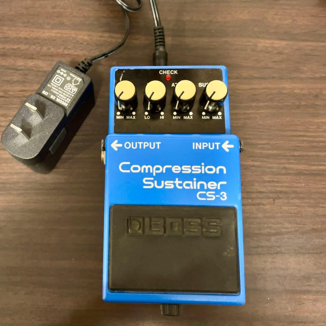 中古 BOSS CS-3 ACアダプタ付き コンプレッサー エフェクター