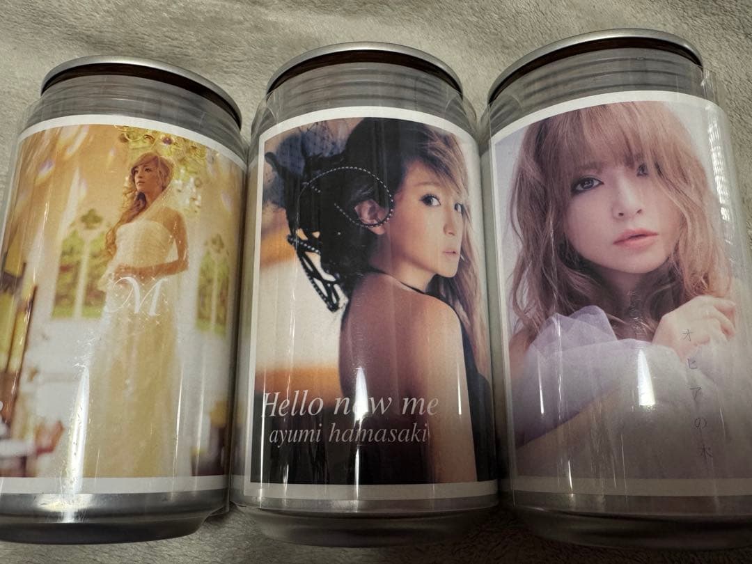 浜崎あゆみ オリジナルラベル缶 烏龍茶 ステッカー 3個セット ayu缶