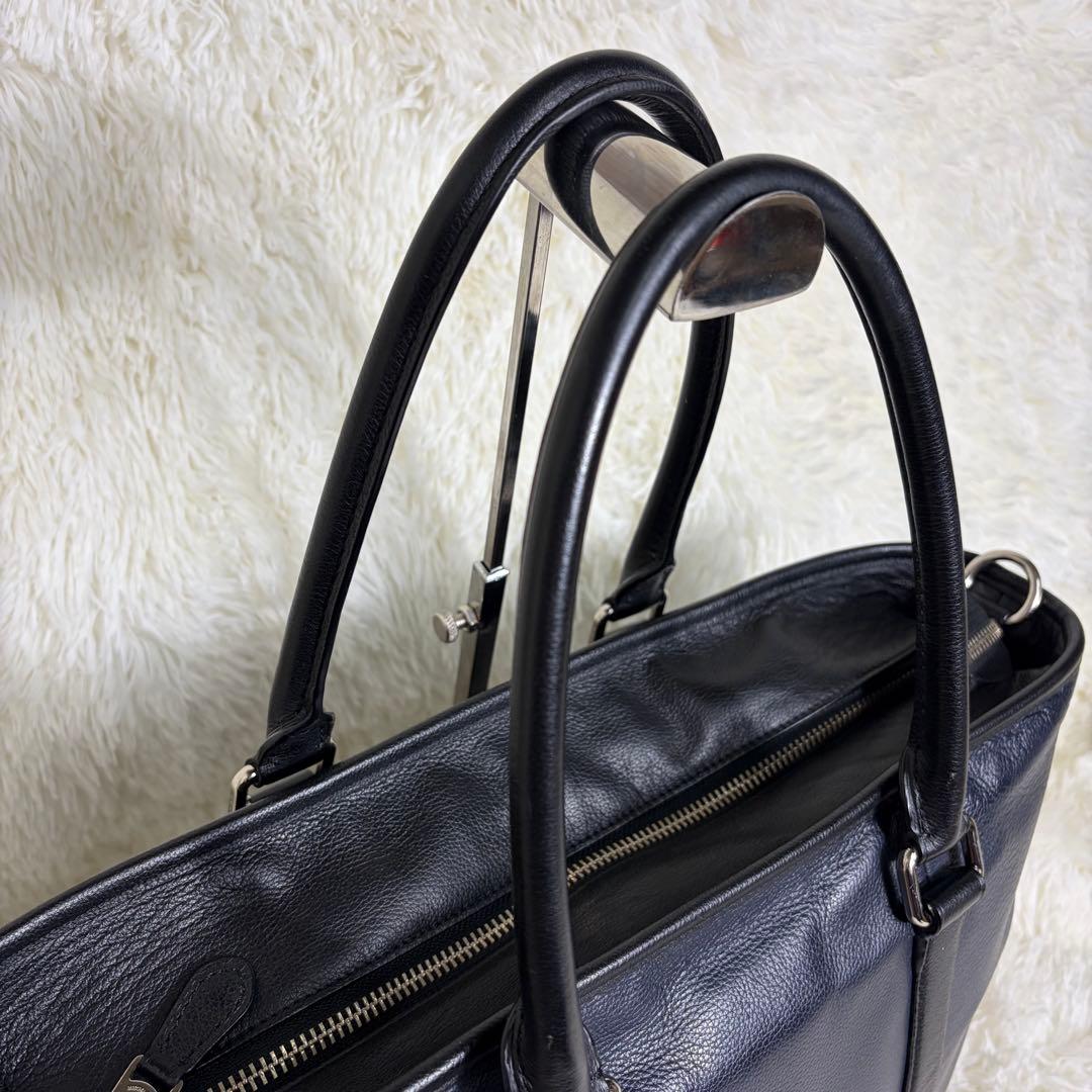 未使用級美品 コーチ メトロポリタン 2way ビジネスバッグ オールレザー