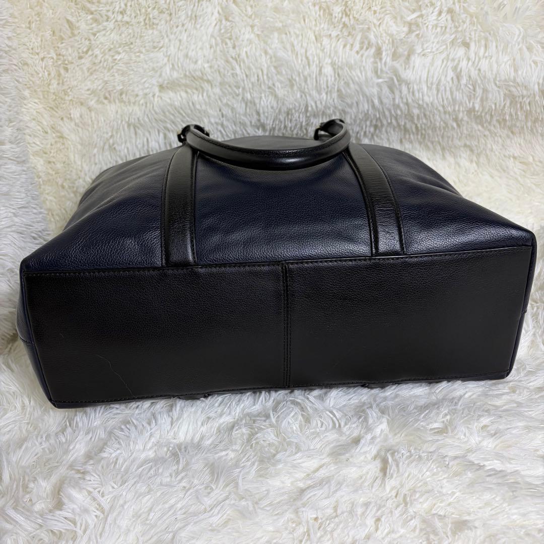 未使用級美品 コーチ メトロポリタン 2way ビジネスバッグ オールレザー