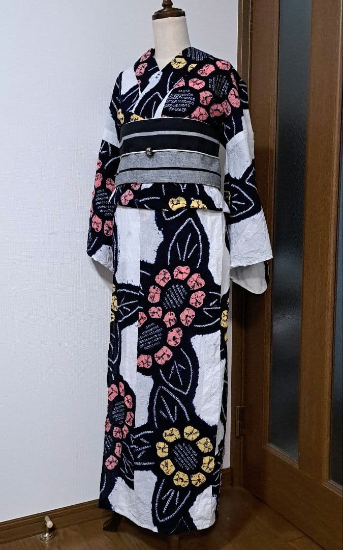 最終✩.*˚絞り浴衣 有松絞り 154cm/65cm
