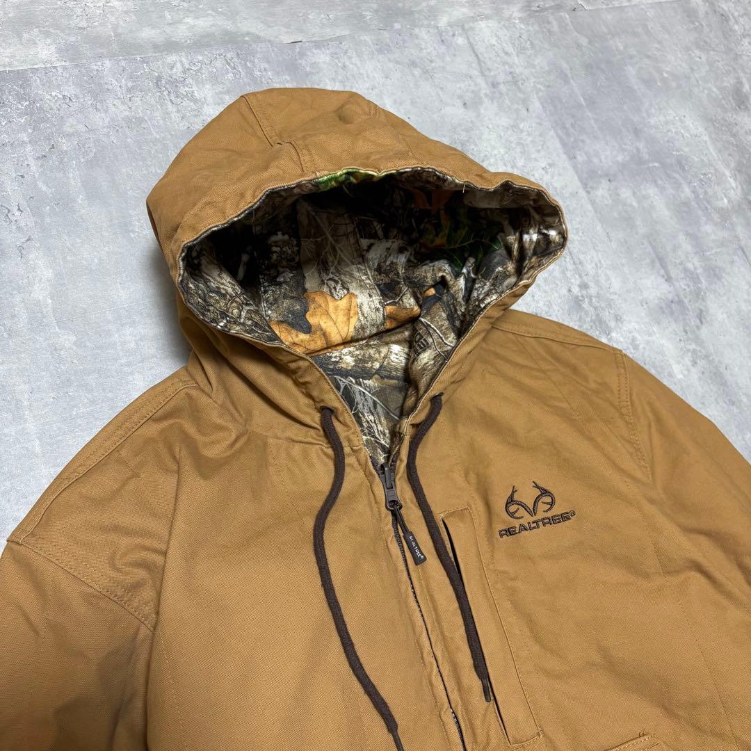 00s REALTREE リバーシブル　アクティブジャケット　ダック　パーカー
