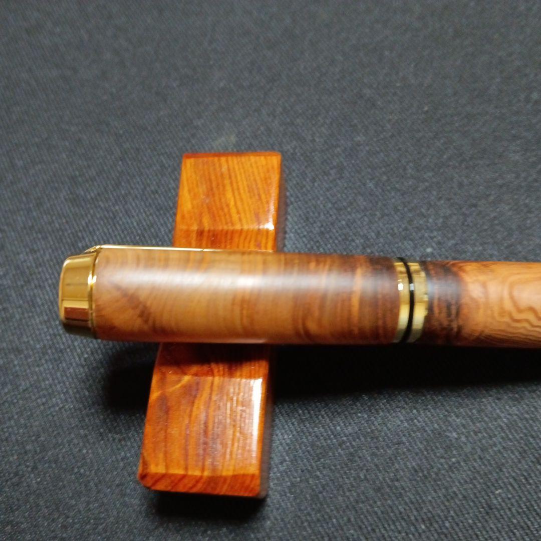銘木屋久杉 光明、油木 万年筆