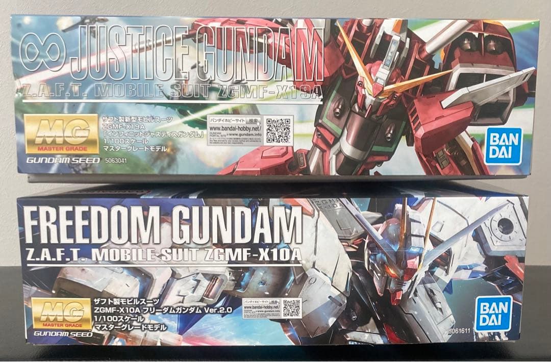 MGフリーダムガンダム Ver.2.0、MGインフィニットジャスティスガンダム