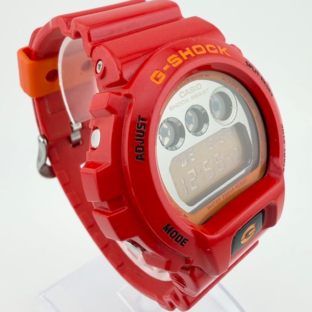 希少美品 カシオ ジーショック DW-6900CB レッド メンズ 腕時計