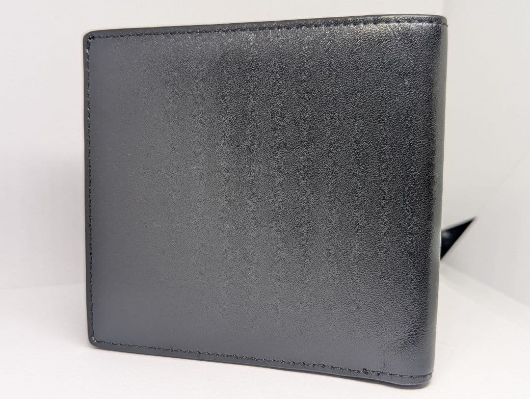 矢沢永吉さん E.YAZAWA ブラックレザー 折り財布 希少 - メルカリ