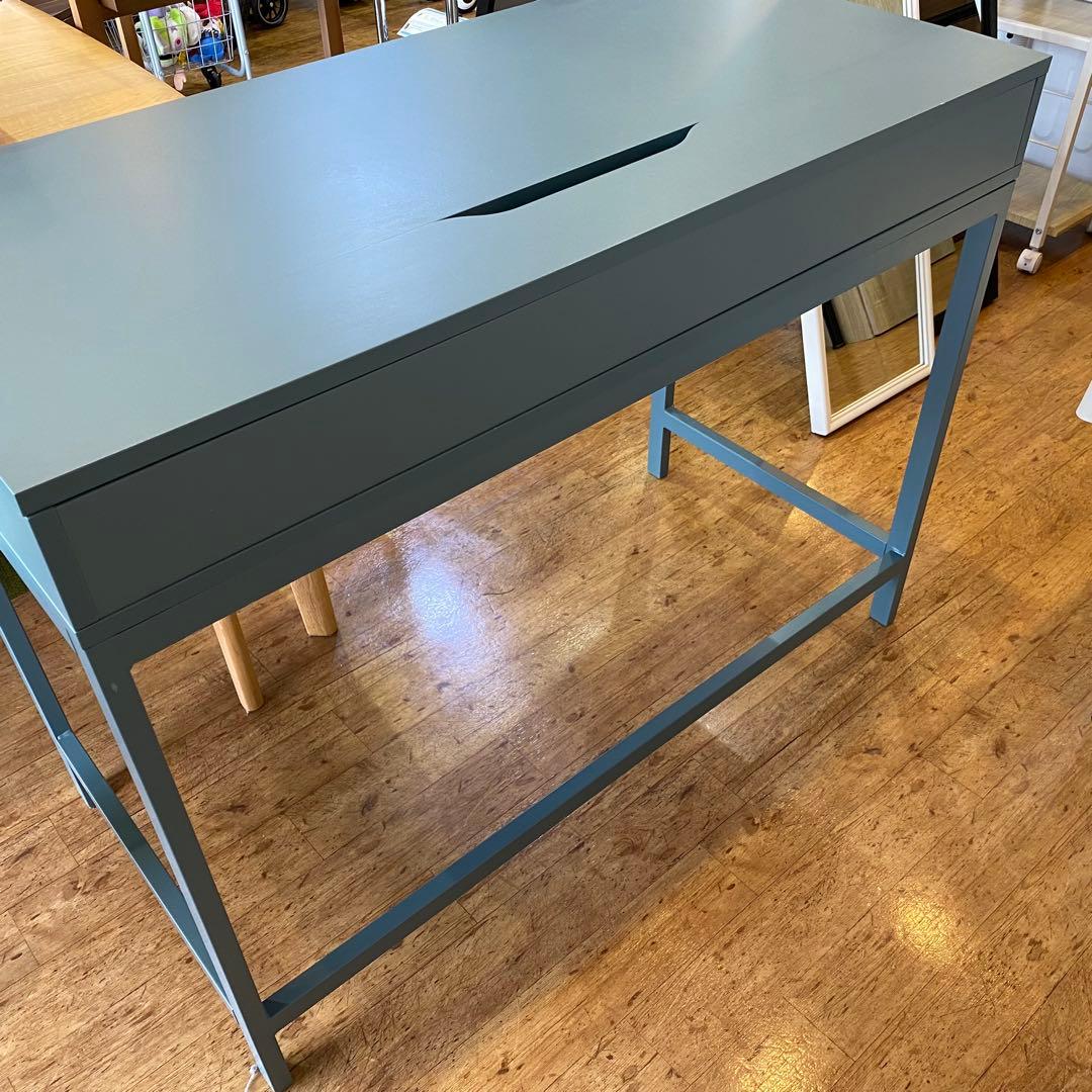 【地域限定無料配送✨】IKEA デスク ALEX グレーターコイズ