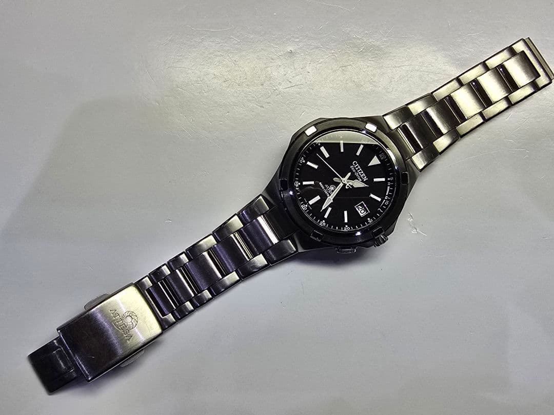 CITIZEN アテッサ Eco-Drive チタニウム電波時計 16.5cm