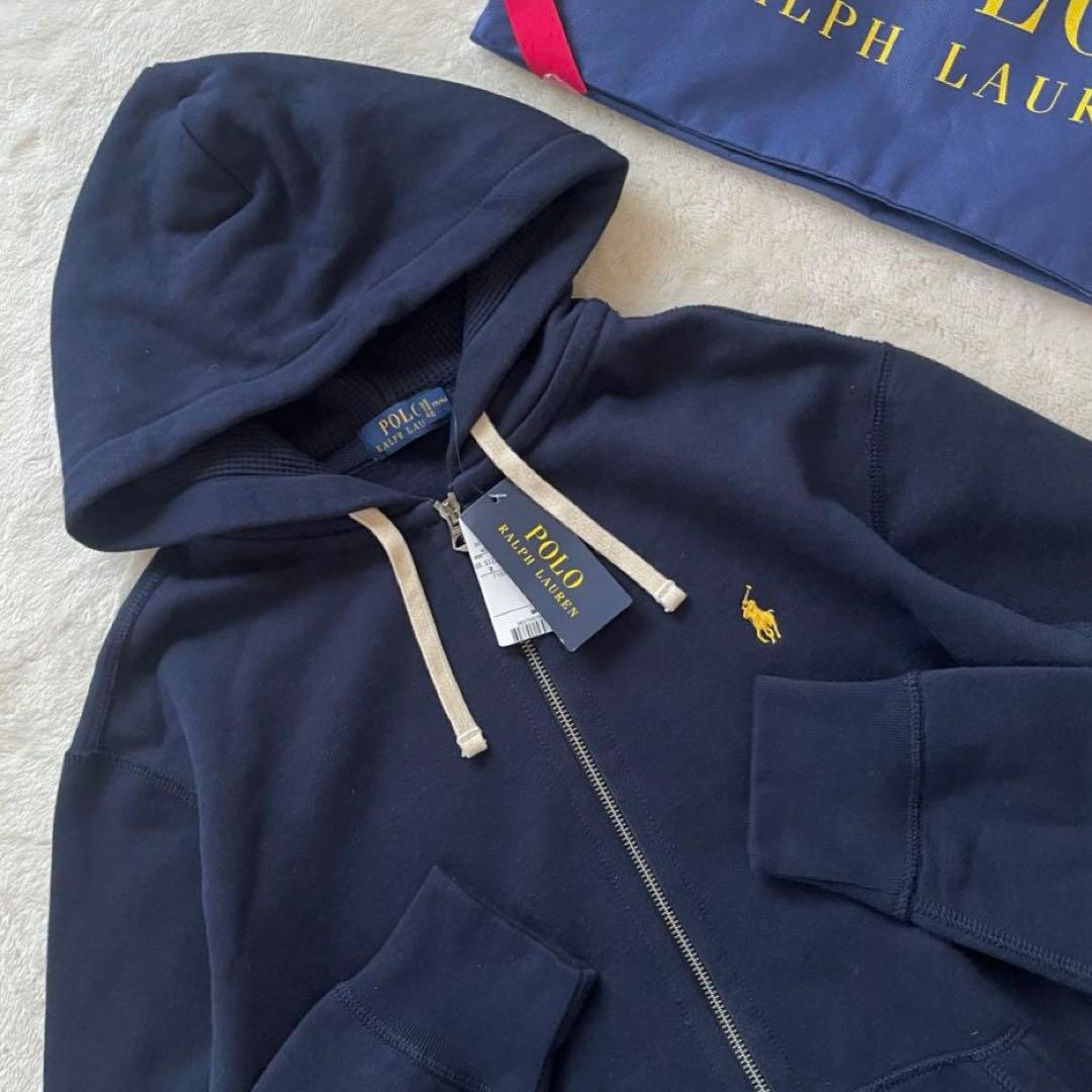 新品タグ付✨ポロラルフローレン　裏起毛スウェットパーカー　ネイビー　M