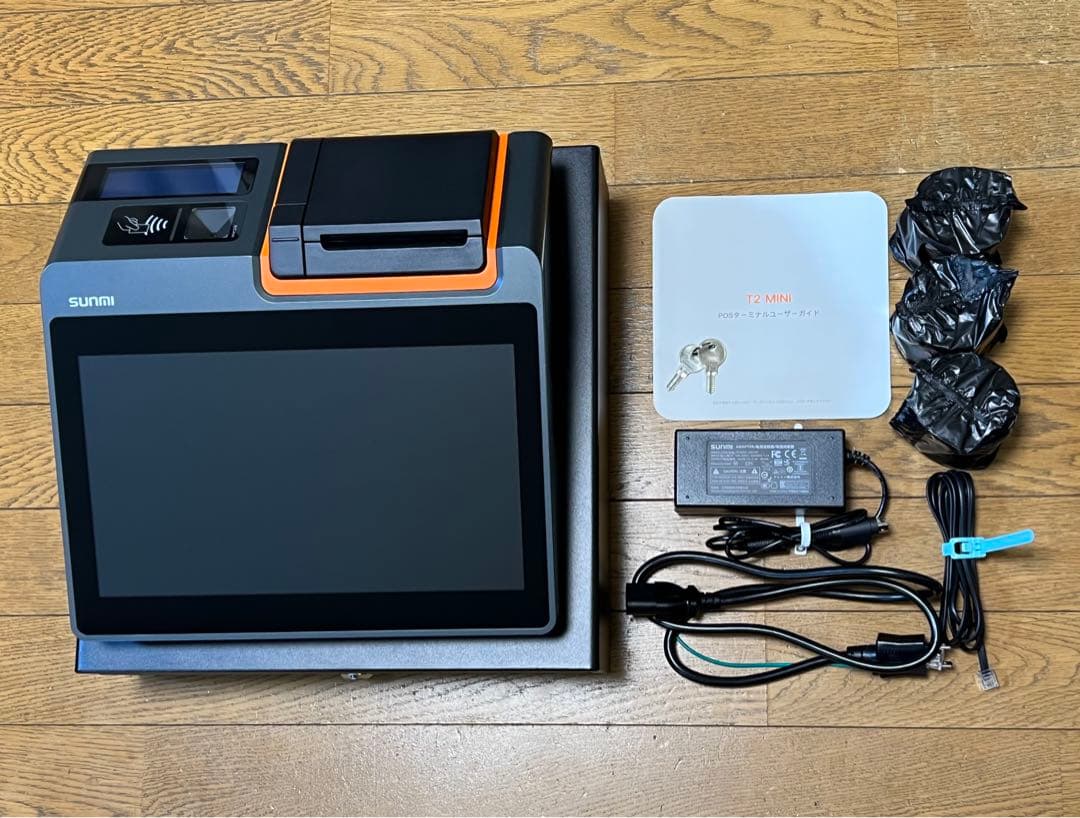 POS BANK ポスレジ一式 バーコードリーダー ハンディースマホ ドロアー