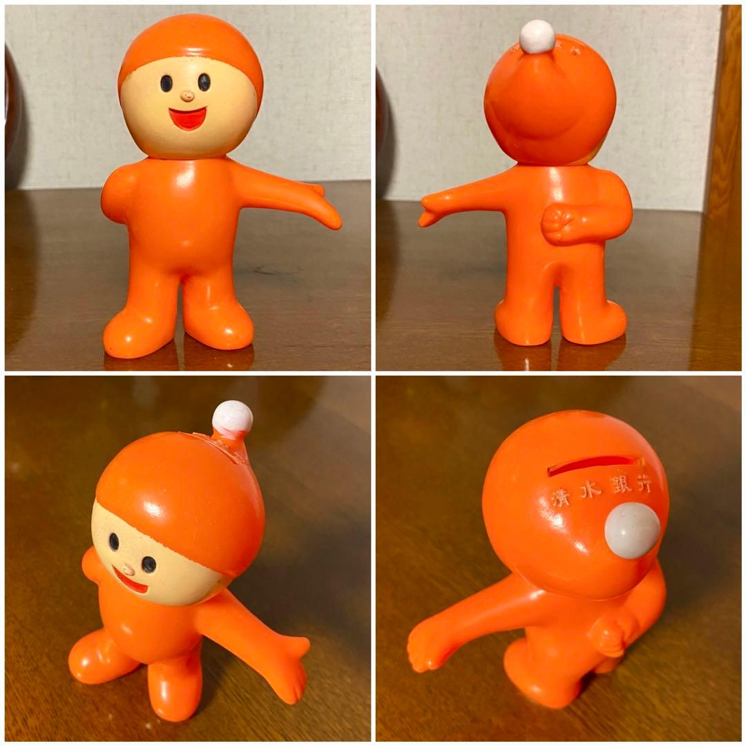 しみず坊や　ソフビ　貯金箱　5体　昭和レトロ　当時物　ノベルティ　清水銀行
