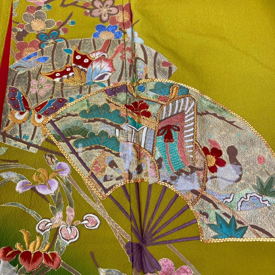 OWL70 振袖 7枚 着物まとめ売り 着用 リメイク 大量セット