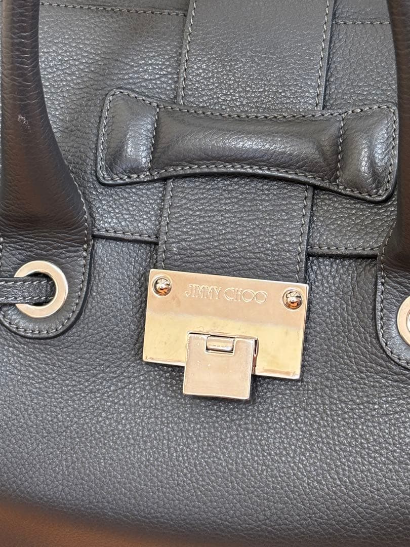 ジミーチュウ　ロザリー　ハンドバッグ　グレー　レディース