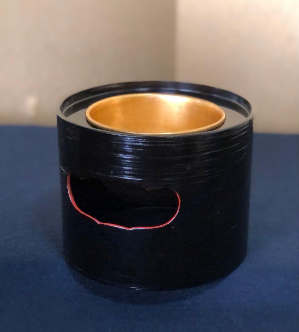 割引❗️《R》黒塗内金 盃洗4客組 木製漆器 木箱 時代　250723E6