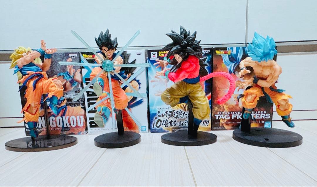 ドラゴンボール フィギュア 孫悟空 かめはめ波 4点セット まとめ売り