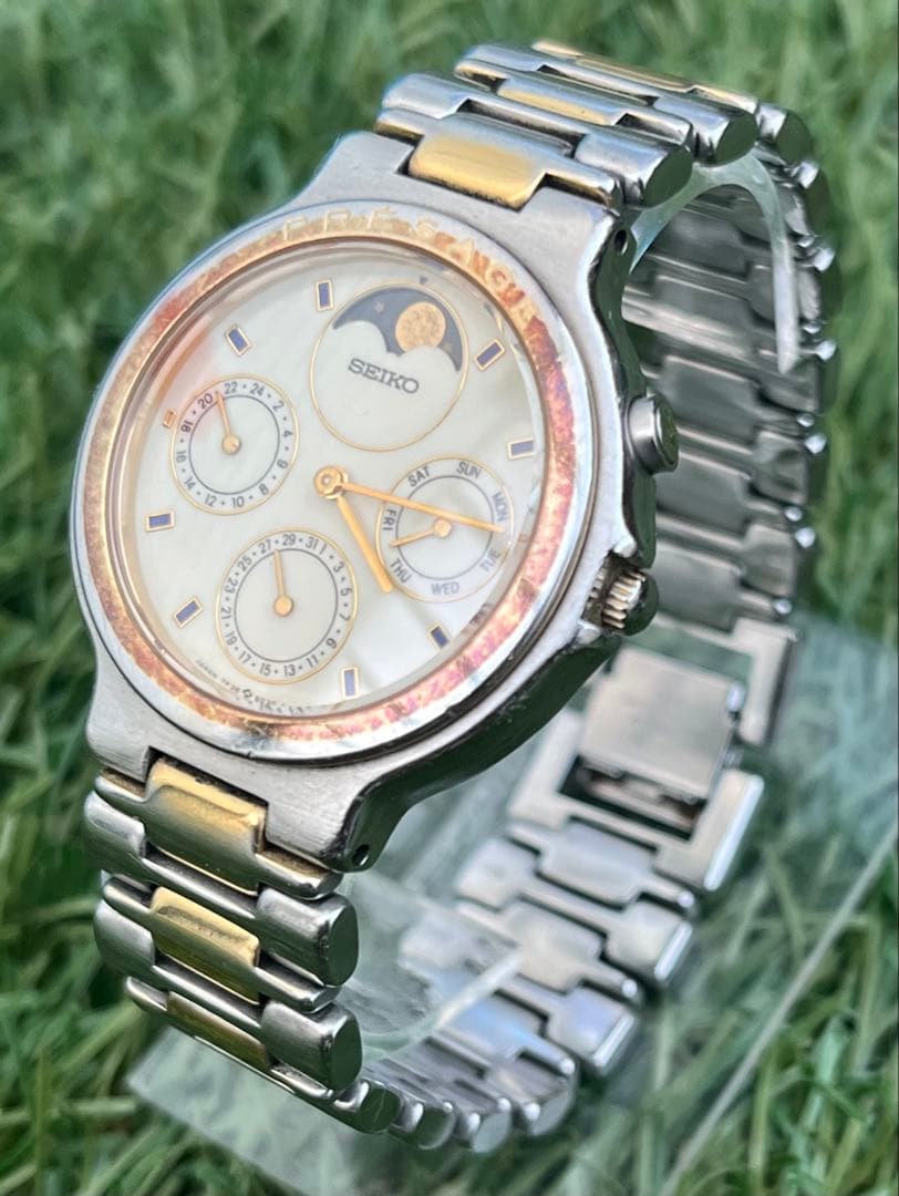 SEIKOセイコー 腕時計PRESAGEプレサージュムーンフェイズヴィンテージ
