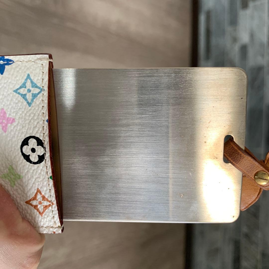 【人気】ルイヴィトン ミラー M92650 マルチカラー ホワイト 鑑定済み