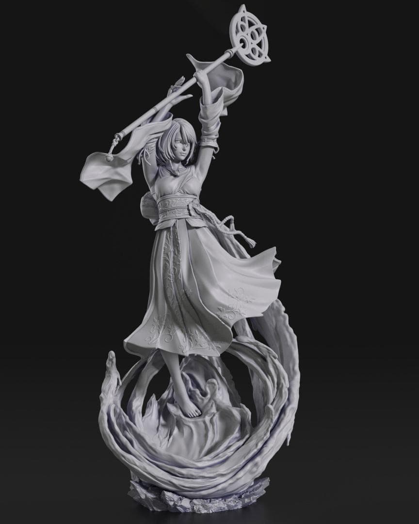 1/10　未塗装 未組立　フィギュア　ガレージキット　【 ユウナ FFX 】