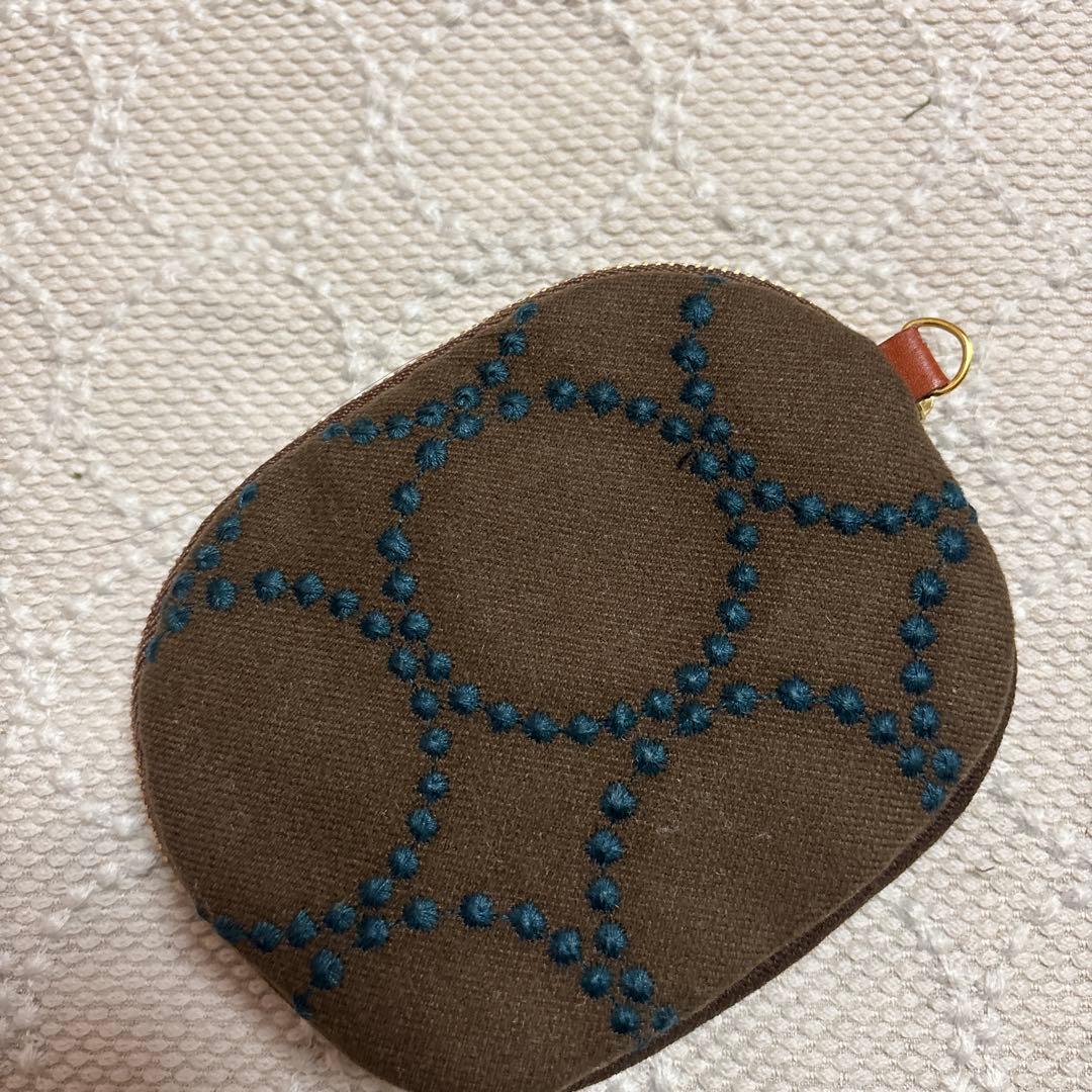 ☆ミナペルホネン ハンドメイド ミニポーチ ribbonブラウン系その他3点