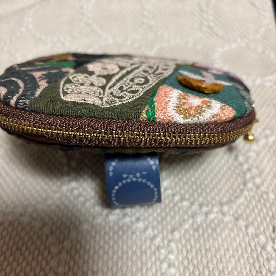 ☆ミナペルホネン ハンドメイド ミニポーチ ribbonブラウン系その他3点