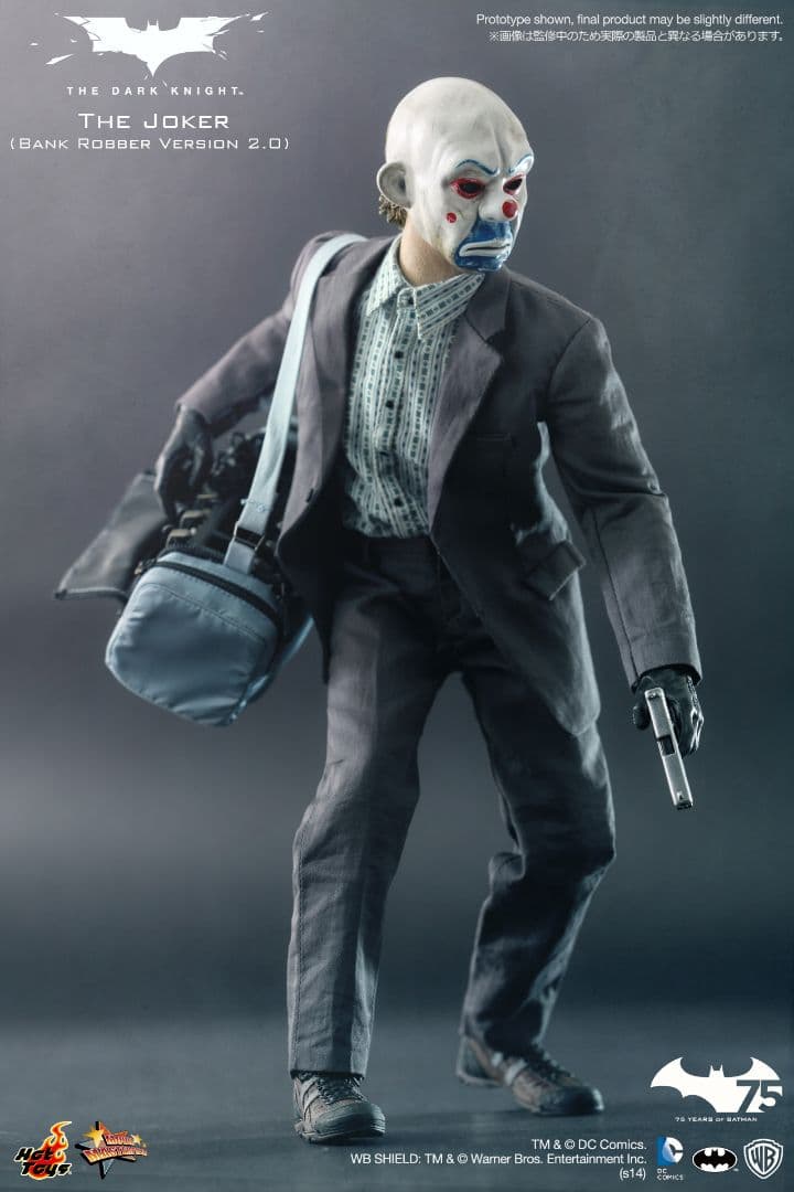 銀行強盗2.0版ジョーカーダークナイトホットトイズ1/6ムービー