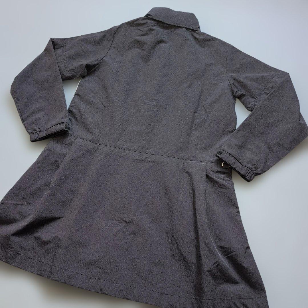 【未使用タグ付き】ミラーナインゴルフ　フルジップフーディワンピース　M 黒