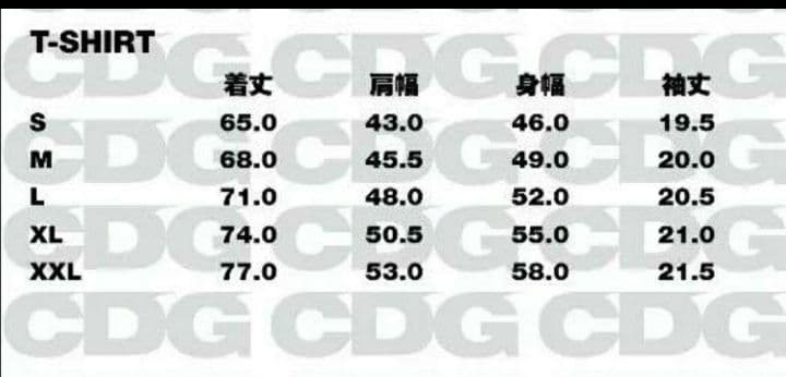 S国内正規品COMME des GARÇONS 1986 Tシャツ S ホワイト