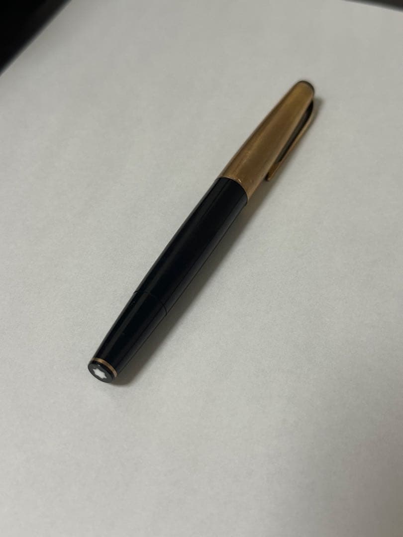 ☀*️様 モンブラン 万年筆 ブラック×ゴールド 現状品 MONTBLANC（モンブラン） マイスターシュテュック 水性ボールペン