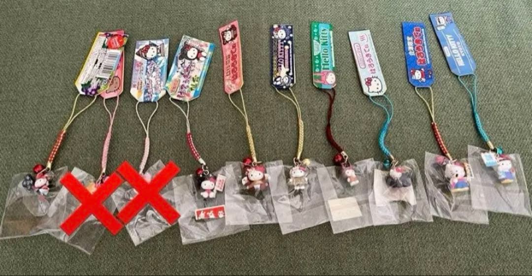 ハローキティ　キティ　ご当地　根付け　ストラップ　ぬいぐるみ　まとめ売り