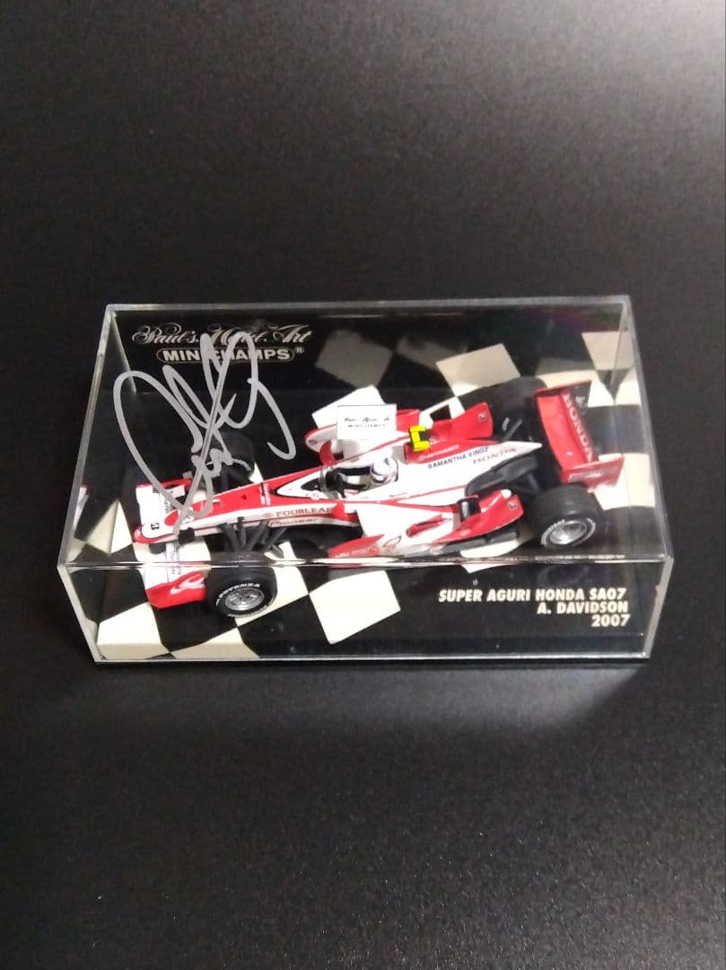 ミニチャンプス アンソニー・デビッドソン ホンダ2007 直筆サイン1/43