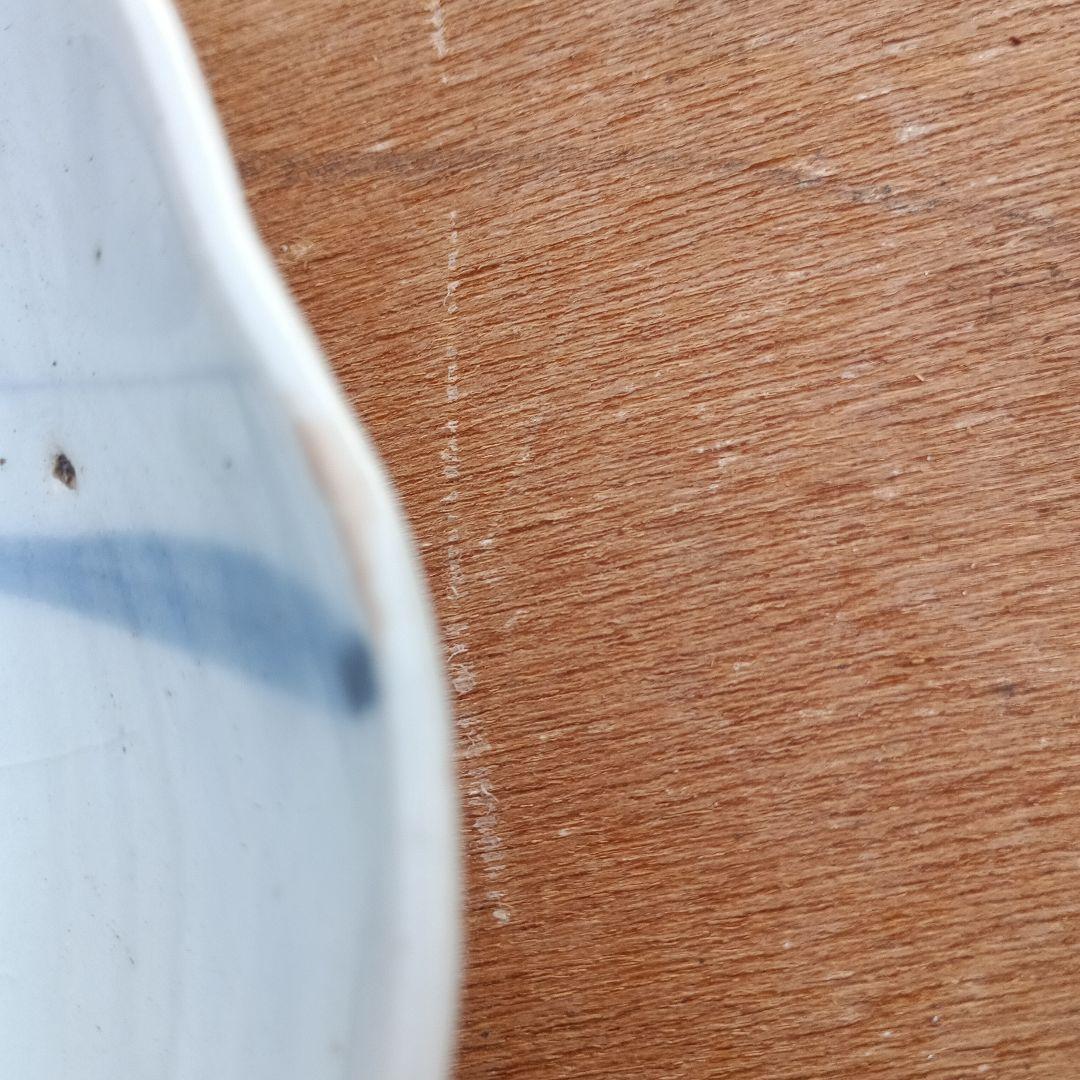 4076)古伊万里　染付皿　1枚　20cm