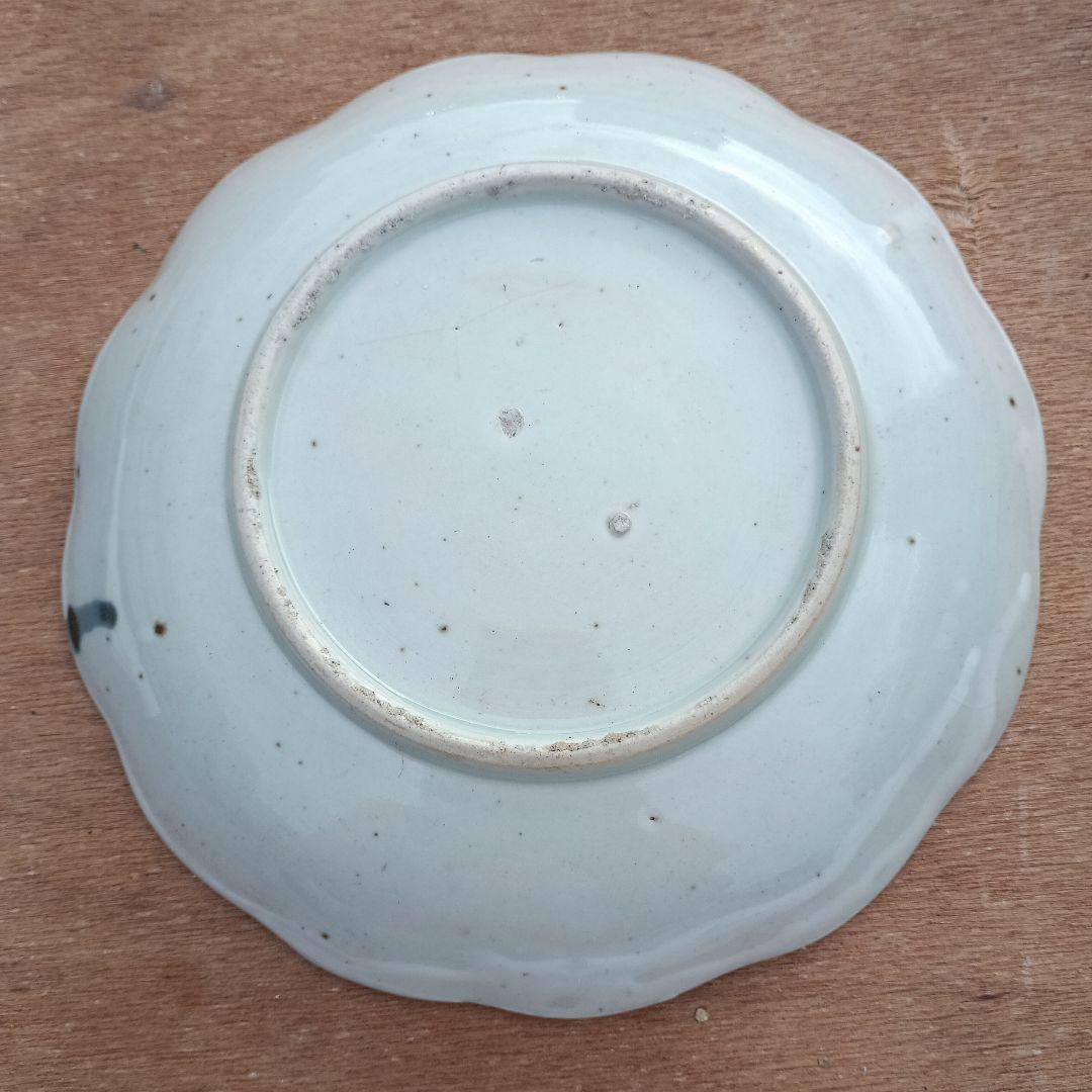 4076)古伊万里　染付皿　1枚　20cm