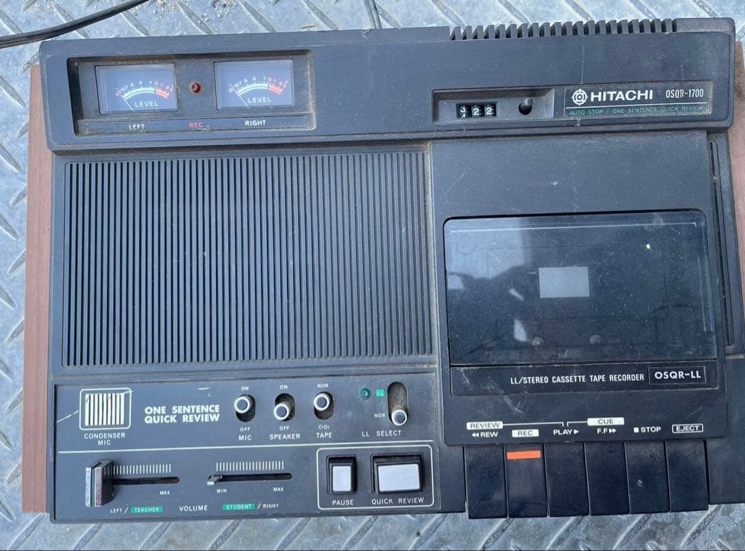 昭和　レトロ　HITACHI　OSQR-1700　ラジカセ　ラジオ Yahoo!オークション - B 昭和 レトロ 美品 HITACHI OSQR-1700 ラジカセ