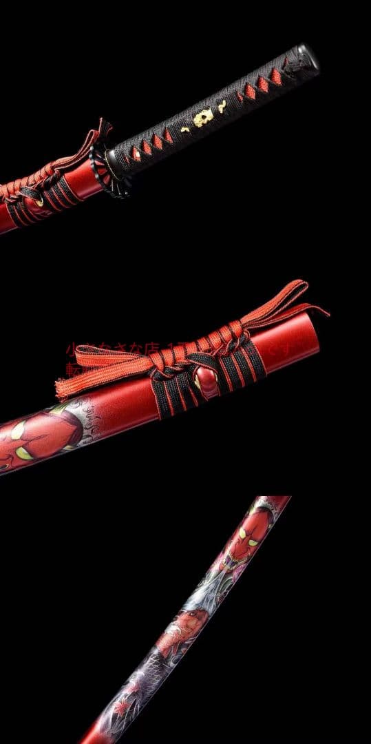 【赤鬼舞】中炭素鋼武士刀  古兵器 武具 刀装具 日本刀 模造刀 居合刀