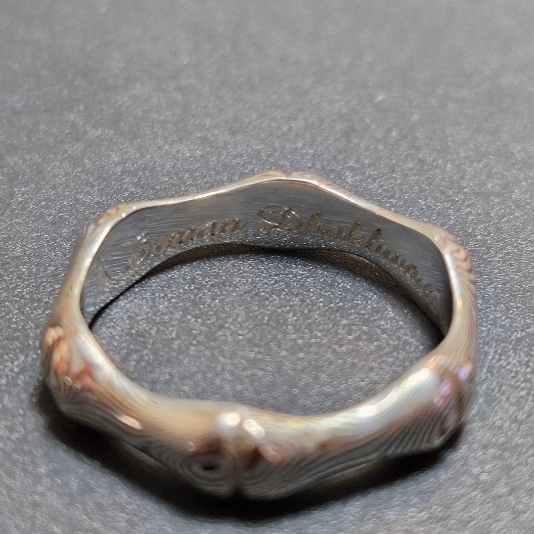 スーマンダックワ　木目金　指輪　リング　シルバー925　19号　アクセサリー
