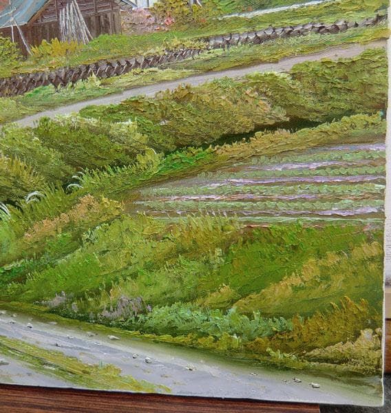 真作保証　北川照生　安曇野の山郷　F20