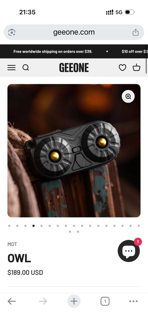 「専用　正規品」MOT OWL フィジェットトイ　EDC