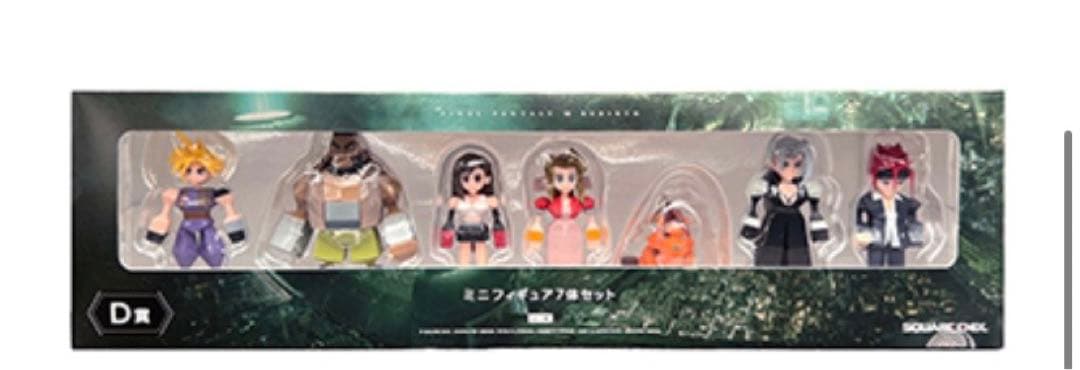 FF7 リバース 一番くじ D賞＋G賞 ミニフィギュア7種(シークレットなし)
