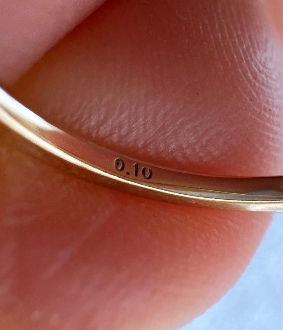 Lilas ダイヤハーフエタニティーリング K10 13号