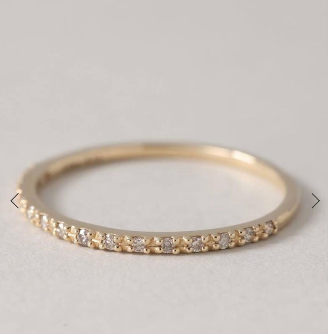 Lilas ダイヤハーフエタニティーリング K10 13号