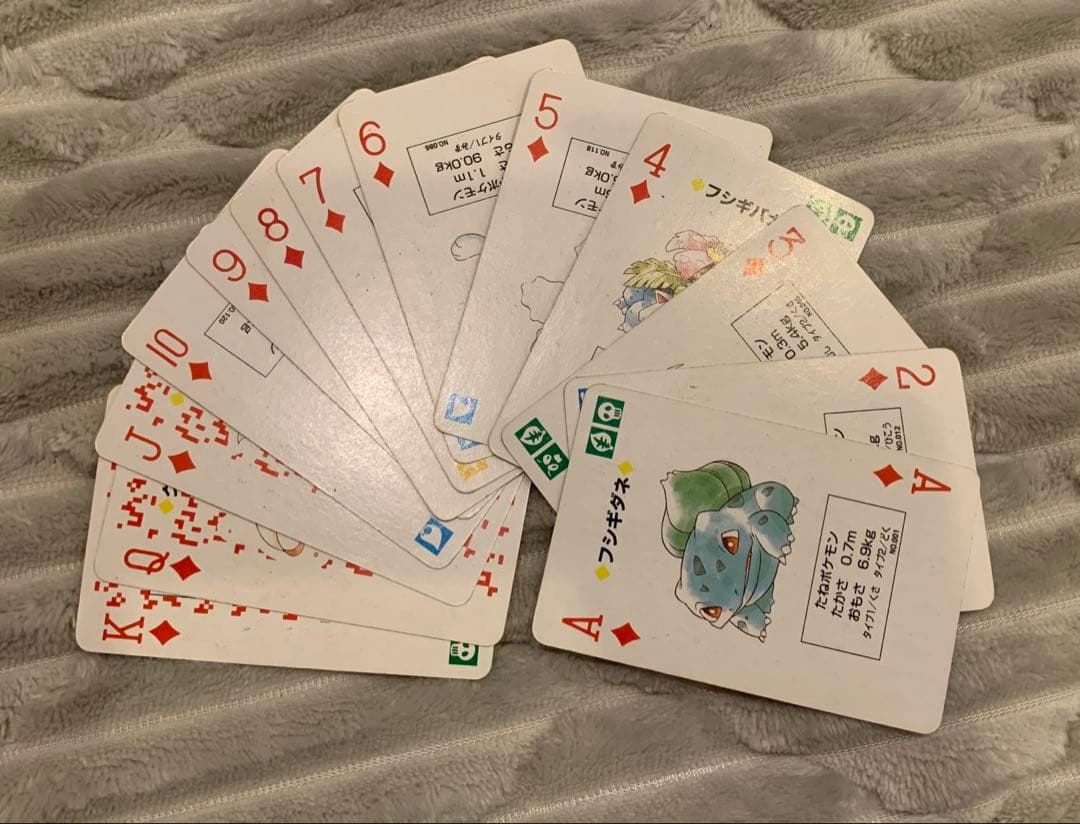 ポケットモンスター　トランプ　赤　レトロ　54枚