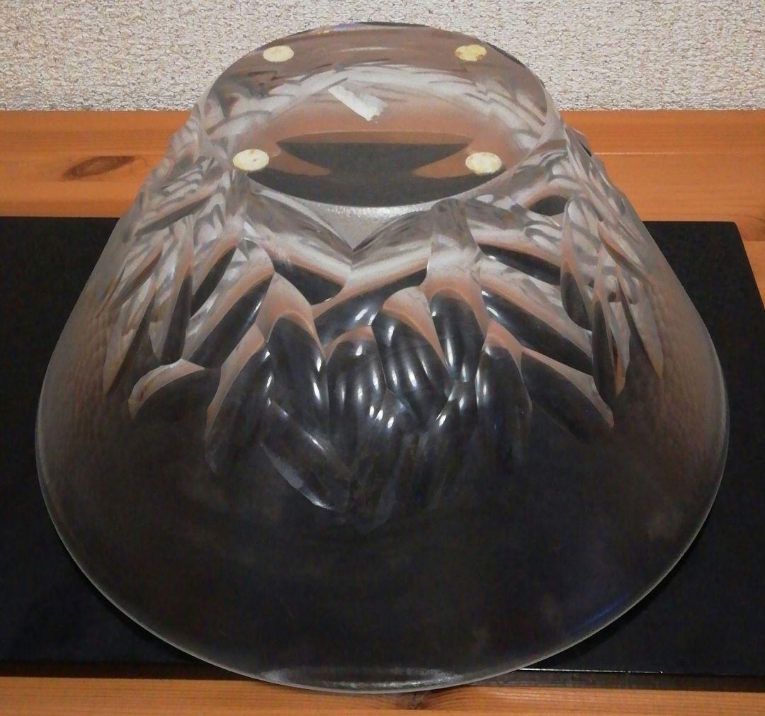 佐々文夫作 HOYA クリスタル ガラス 水指 共箱 茶道具